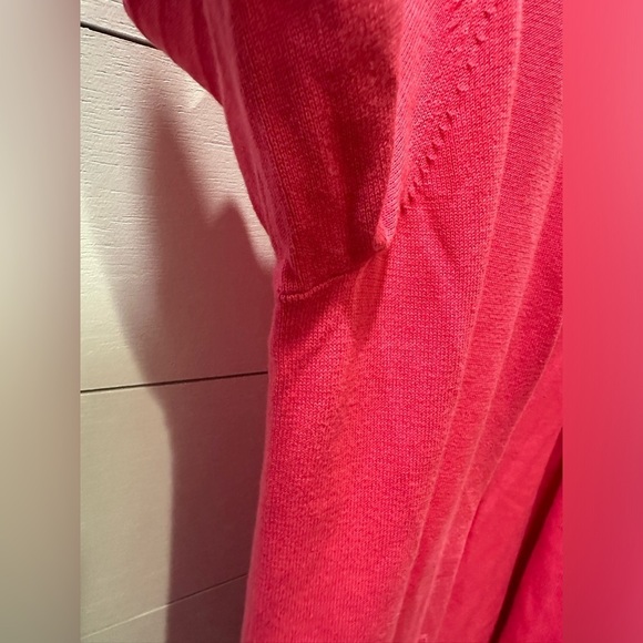 Lands' End Vibrant Pink Cardigan- size Small - Picture 3 of 5